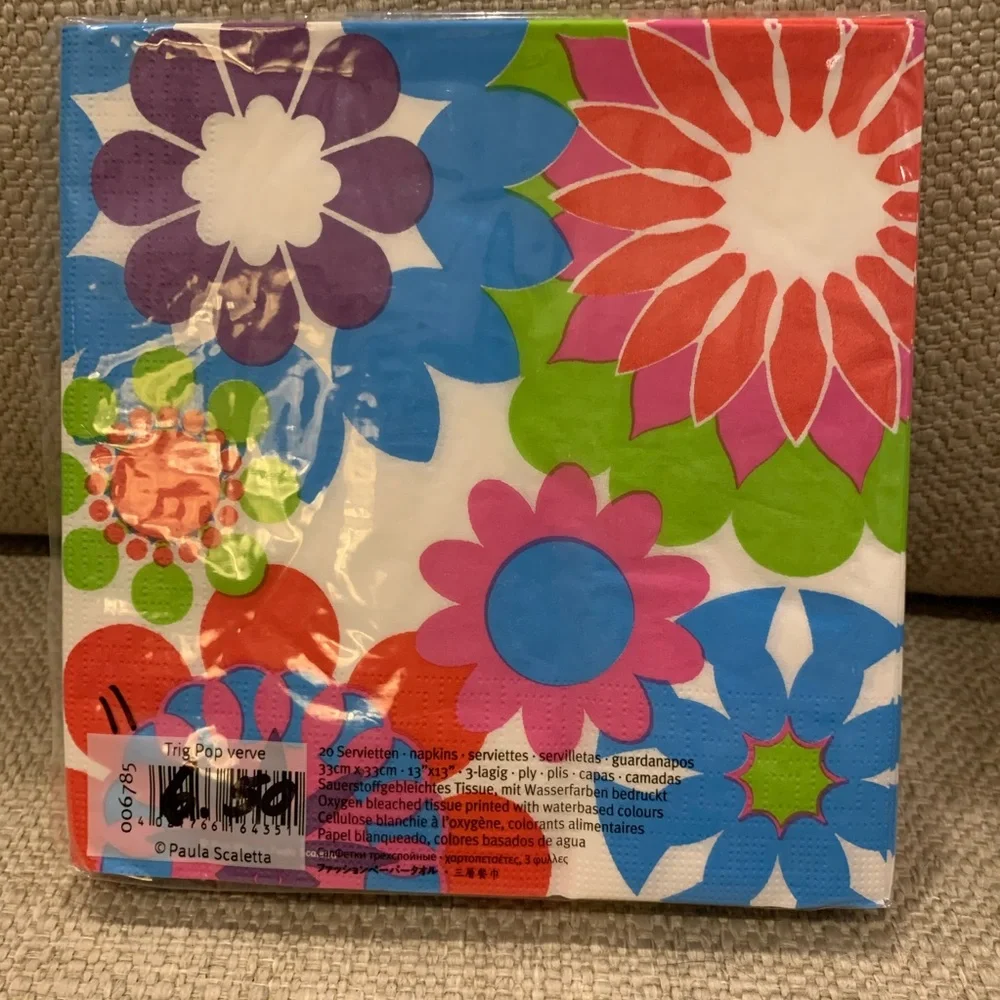2 pkgs Trig Pop Verve Lunch Napkins